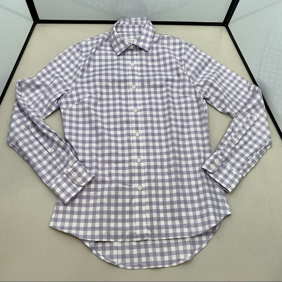 Peter Millar Long Sleeve Button Down Shirt Purple Women's Size XS - Picture 3 of 6